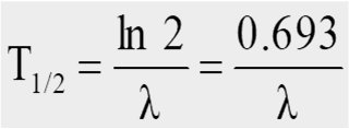 Half-life equation