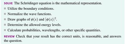 Quantum mechanics problem-solving strategy continued