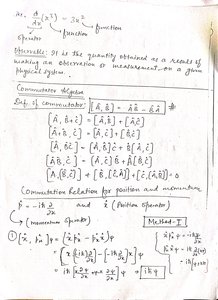 Commutator relations and operators