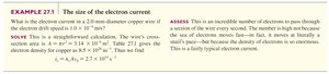 Example: The size of the electron current