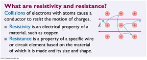Collisions, resistivity, and resistance in conductors