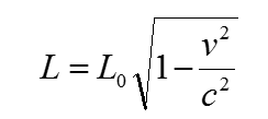 Length contraction illustration