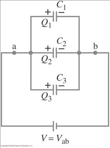 Capacitors in parallel circuit