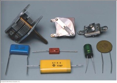 Various types of capacitors