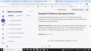 Worked example: Specific heat calculation