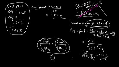 Average speed calculation for two segments