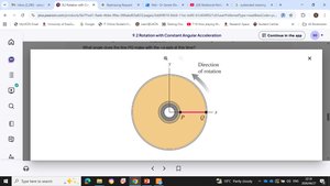 Rotational kinematics equation