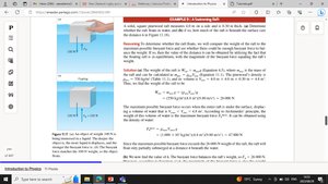 Example of floating and sinking objects