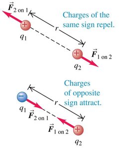Coulomb's law: forces between charges
