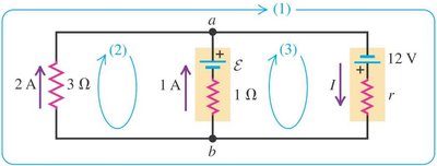 Multi-loop circuit with labeled currents and loops
