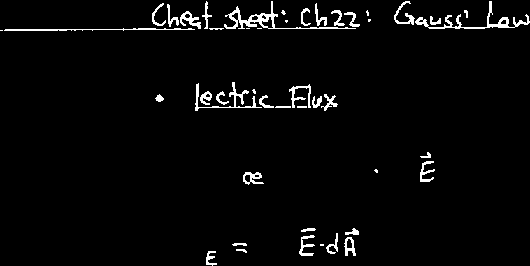 Electric flux equation and diagram