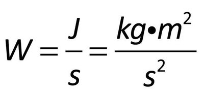 Power in SI units: Watts