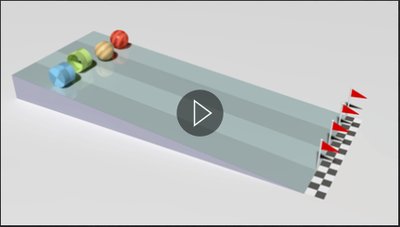 Comparison of rolling objects