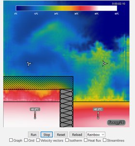 Simulation of convection in a cup