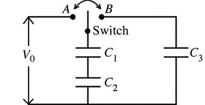 Capacitor circuit with switch