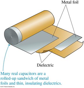 Real capacitor construction