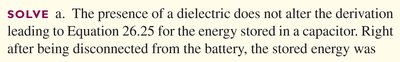 Water-filled capacitor example