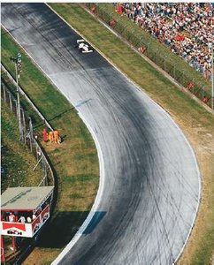 Skid marks on a curve