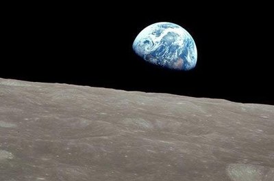 Earthrise from the Moon