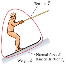 Identifying forces on a skier