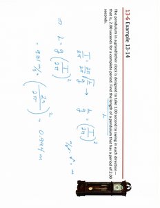 Pendulum clock and period calculation