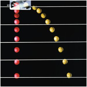 Simultaneous fall of two balls: horizontal and vertical launch