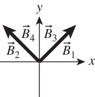 Field vectors from four wires