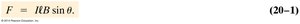 Equation for force on a current-carrying wire