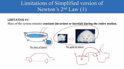 Limitation 1: constant mass
