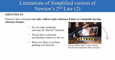 Limitation 2: inertial reference frames