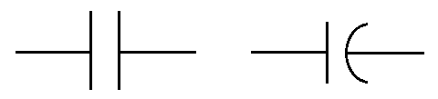 Capacitor symbols