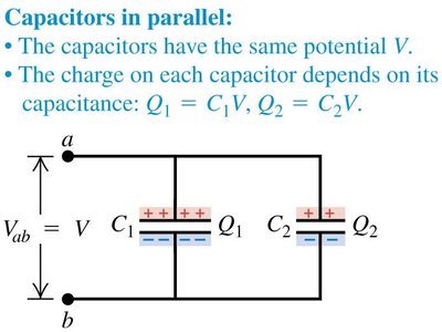 Parallel capacitor circuit