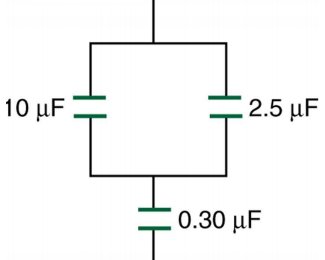 Capacitor network diagram