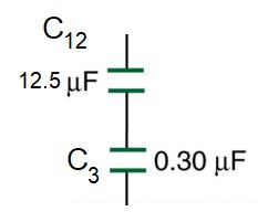 Equivalent series capacitor network