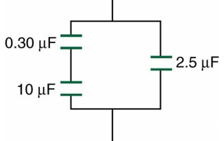 Capacitor network diagram