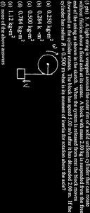 Block and pulley system diagram