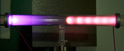 Cathode ray tube with glow