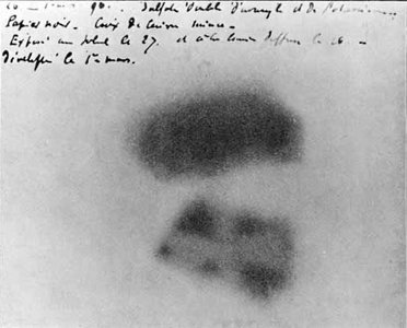 Becquerel's photographic plate