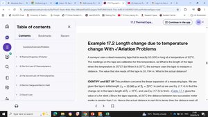 Example calculation for length change