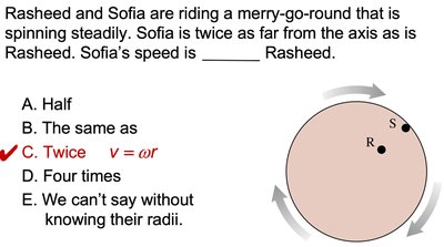 Merry-go-round speed comparison
