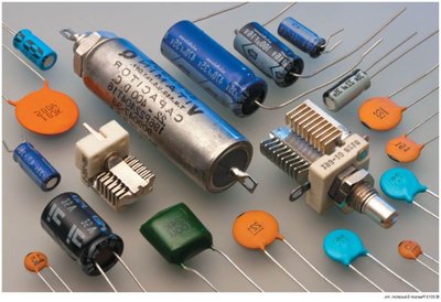 Various types of capacitors