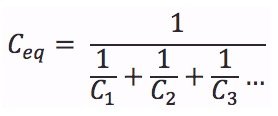 Series capacitor equation