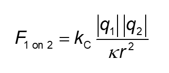 Coulomb's law in a dielectric medium