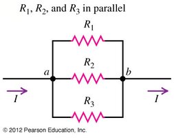Three resistors in parallel