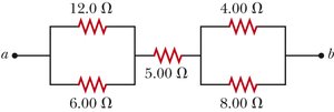 Combination of series and parallel resistors