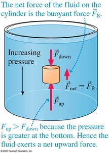 Buoyant force arises from pressure difference