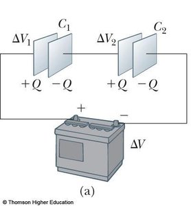 Series connection of capacitors
