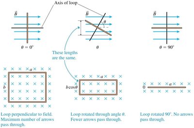 Effect of loop orientation on magnetic flux