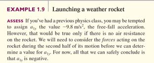 Pictorial representation of rocket motion (repeated)