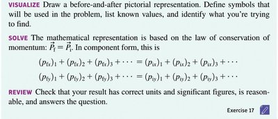 Conservation of momentum example